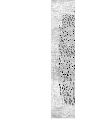 Spot Dot Runner Hand Knotted Bamboo Silk custom handmade rug