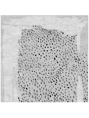 Spot Dot Square Hand Knotted Tibetan Wool custom handmade rug