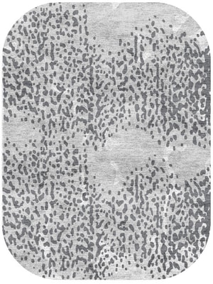 Spotwave Oblong Hand Knotted Bamboo Silk custom handmade rug