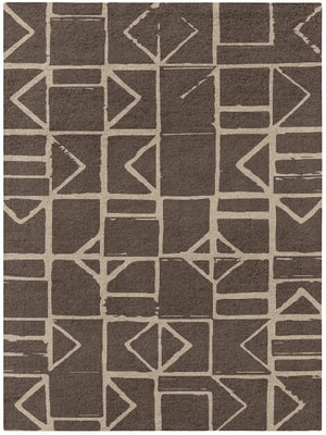 Stamp Rectangle Hand Tufted Pure Wool custom handmade rug