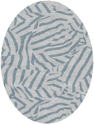 Stray Oval Hand Knotted Tibetan Wool custom handmade rug