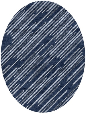 String Oval Hand Knotted Bamboo Silk custom handmade rug