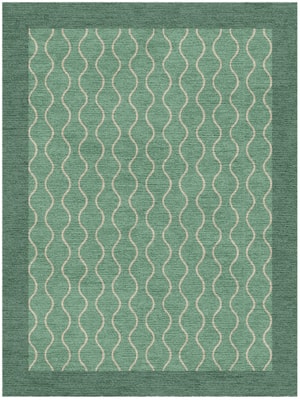 Strings Rectangle Hand Knotted Tibetan Wool custom handmade rug