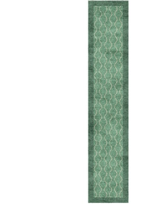 Strings Runner Hand Knotted Bamboo Silk custom handmade rug