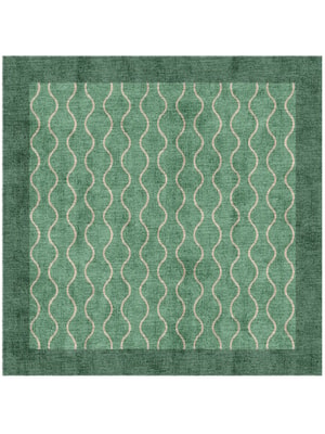 Strings Square Hand Knotted Bamboo Silk custom handmade rug