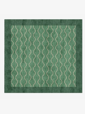 Strings Square Hand Knotted Bamboo Silk custom handmade rug