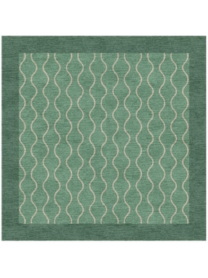 Strings Square Hand Knotted Tibetan Wool custom handmade rug