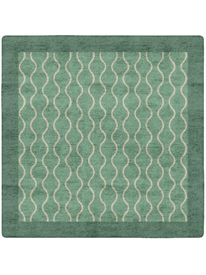 Strings Square Hand Tufted Bamboo Silk custom handmade rug