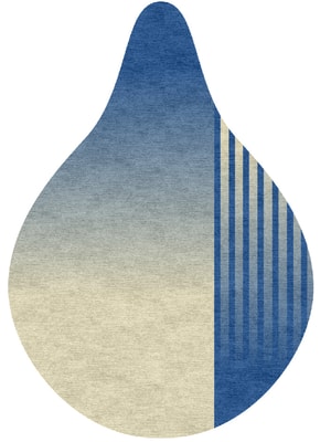 Stripe Drop Hand Knotted Bamboo Silk custom handmade rug