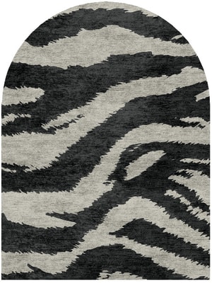 Striped Tapir Arch Hand Knotted Bamboo Silk custom handmade rug