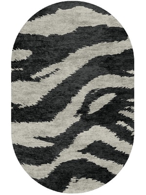 Striped Tapir Capsule Hand Knotted Bamboo Silk custom handmade rug