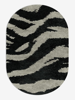 Striped Tapir Capsule Hand Knotted Bamboo Silk custom handmade rug
