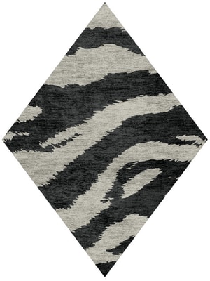 Striped Tapir Diamond Hand Knotted Bamboo Silk custom handmade rug
