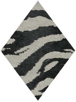 Striped Tapir Diamond Hand Knotted Tibetan Wool custom handmade rug