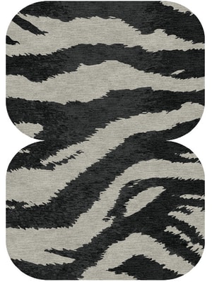 Striped Tapir Eight Hand Knotted Tibetan Wool custom handmade rug