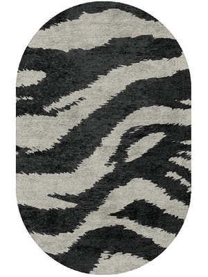 Striped Tapir Capsule Hand Tufted Bamboo Silk custom handmade rug
