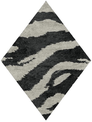 Striped Tapir Diamond Hand Tufted Bamboo Silk custom handmade rug