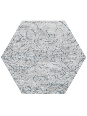 Sway Hexagon Hand Knotted Bamboo Silk custom handmade rug