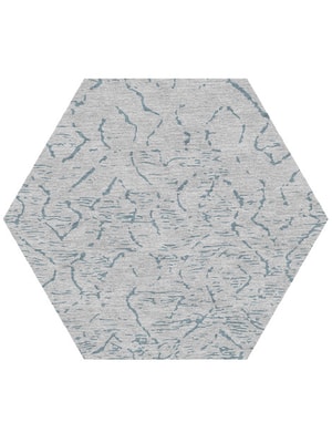 Sway Hexagon Hand Knotted Tibetan Wool custom handmade rug
