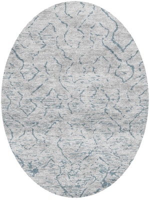 Sway Oval Hand Knotted Bamboo Silk custom handmade rug