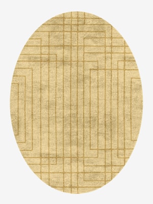 Tanner Oval Hand Knotted Bamboo Silk custom handmade rug