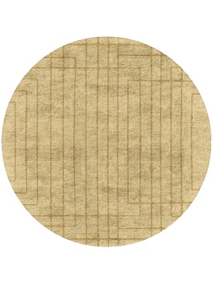 Tanner Round Hand Tufted Bamboo Silk custom handmade rug