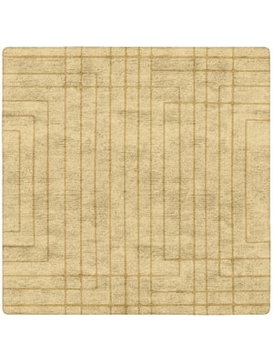 Tanner Square Hand Tufted Bamboo Silk custom handmade rug