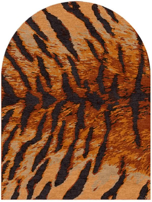 Tawny Hide Arch Hand Knotted Tibetan Wool custom handmade rug
