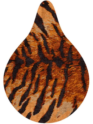 Tawny Hide Drop Hand Knotted Bamboo Silk custom handmade rug