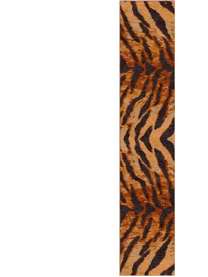 Tawny Hide Runner Hand Knotted Tibetan Wool custom handmade rug