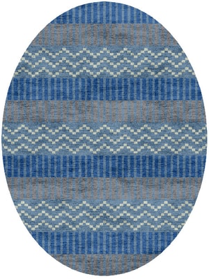 Tempo Oval Hand Knotted Bamboo Silk custom handmade rug