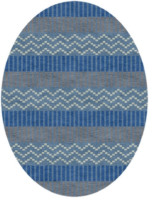 Tempo Oval Hand Knotted Tibetan Wool custom handmade rug