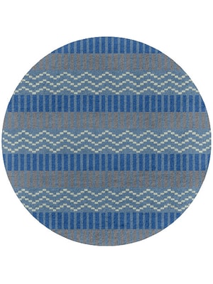 Tempo Round Hand Tufted Pure Wool custom handmade rug