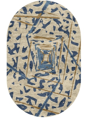 Tesseract Capsule Hand Knotted Bamboo Silk custom handmade rug