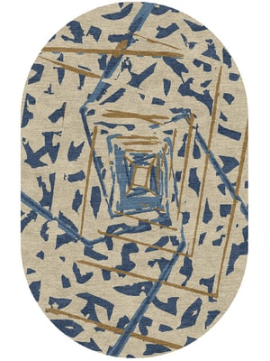 Tesseract Capsule Hand Knotted Tibetan Wool custom handmade rug