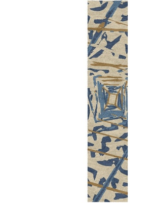 Tesseract Runner Hand Knotted Tibetan Wool custom handmade rug