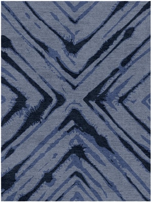 TieDye Rectangle Hand Knotted Tibetan Wool custom handmade rug