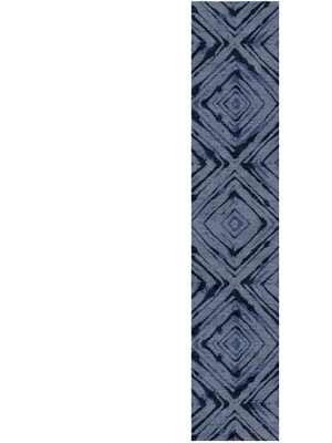 TieDye Runner Hand Knotted Tibetan Wool custom handmade rug