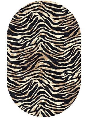 Tiger Stripes Capsule Hand Knotted Bamboo Silk custom handmade rug