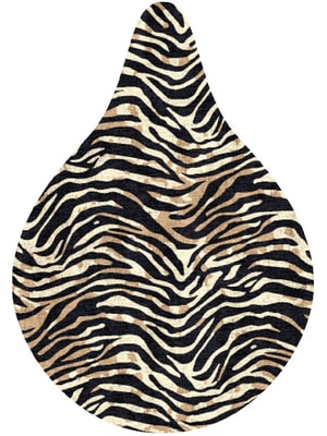 Tiger Stripes Drop Hand Knotted Bamboo Silk custom handmade rug