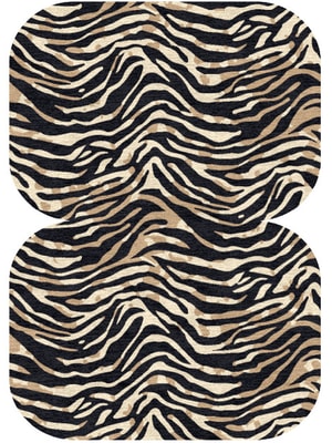Tiger Stripes Eight Hand Knotted Tibetan Wool custom handmade rug