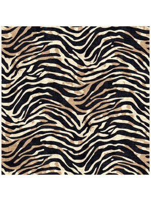 Tiger Stripes Square Hand Knotted Bamboo Silk custom handmade rug