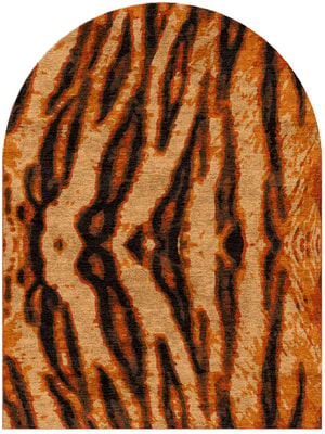 Tigger Arch Hand Knotted Bamboo Silk custom handmade rug