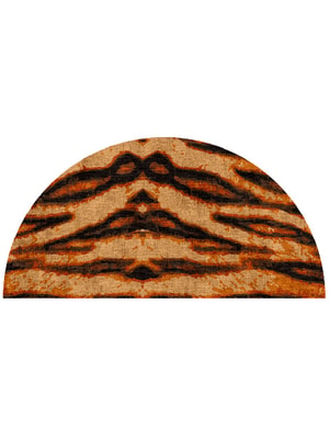 Tigger Halfmoon Hand Knotted Bamboo Silk custom handmade rug