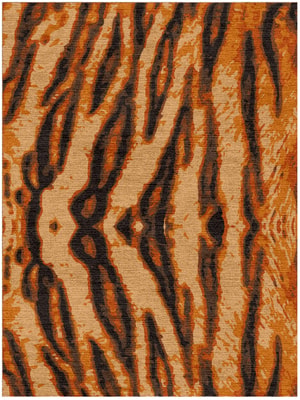 Tigger Rectangle Hand Knotted Tibetan Wool custom handmade rug