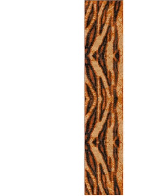 Tigger Runner Hand Knotted Tibetan Wool custom handmade rug