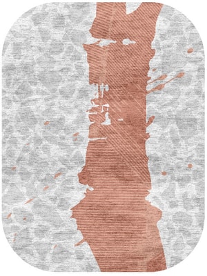 Tiled Path Oblong Hand Knotted Bamboo Silk custom handmade rug