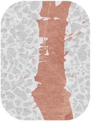 Tiled Path Oblong Hand Knotted Tibetan Wool custom handmade rug