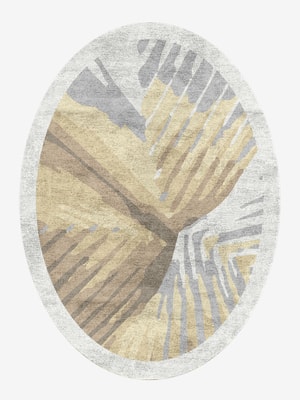 Tori Oval Hand Knotted Bamboo Silk custom handmade rug