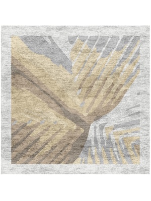 Tori Square Hand Knotted Bamboo Silk custom handmade rug